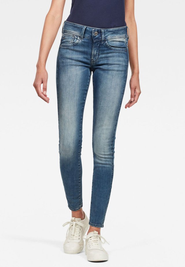 LYNN MID SKINNY - Jeans Skinny Fit - antic blue