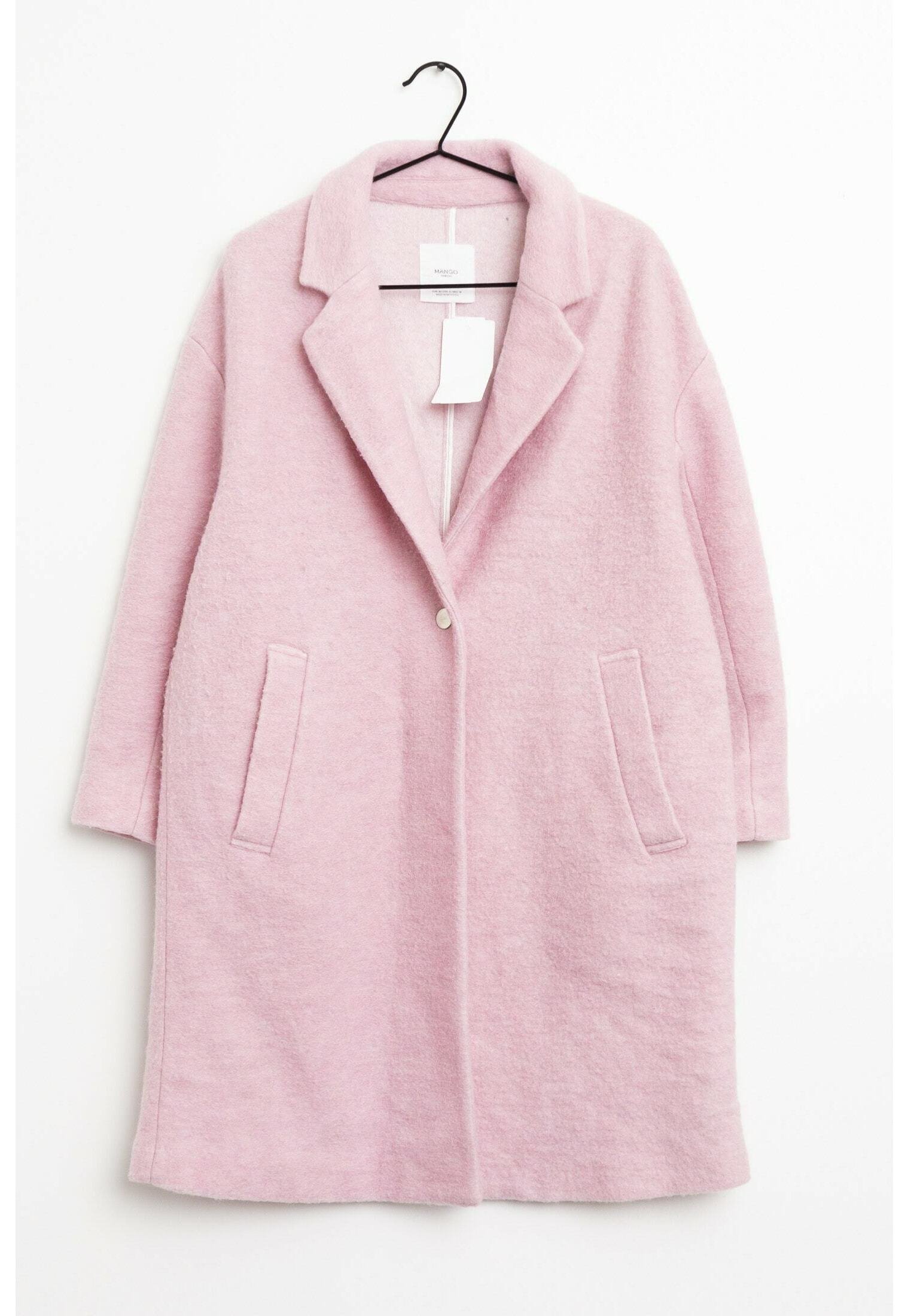 Homme Manteau Rose Long Mango Homme Manteau Croisé Laine Mango