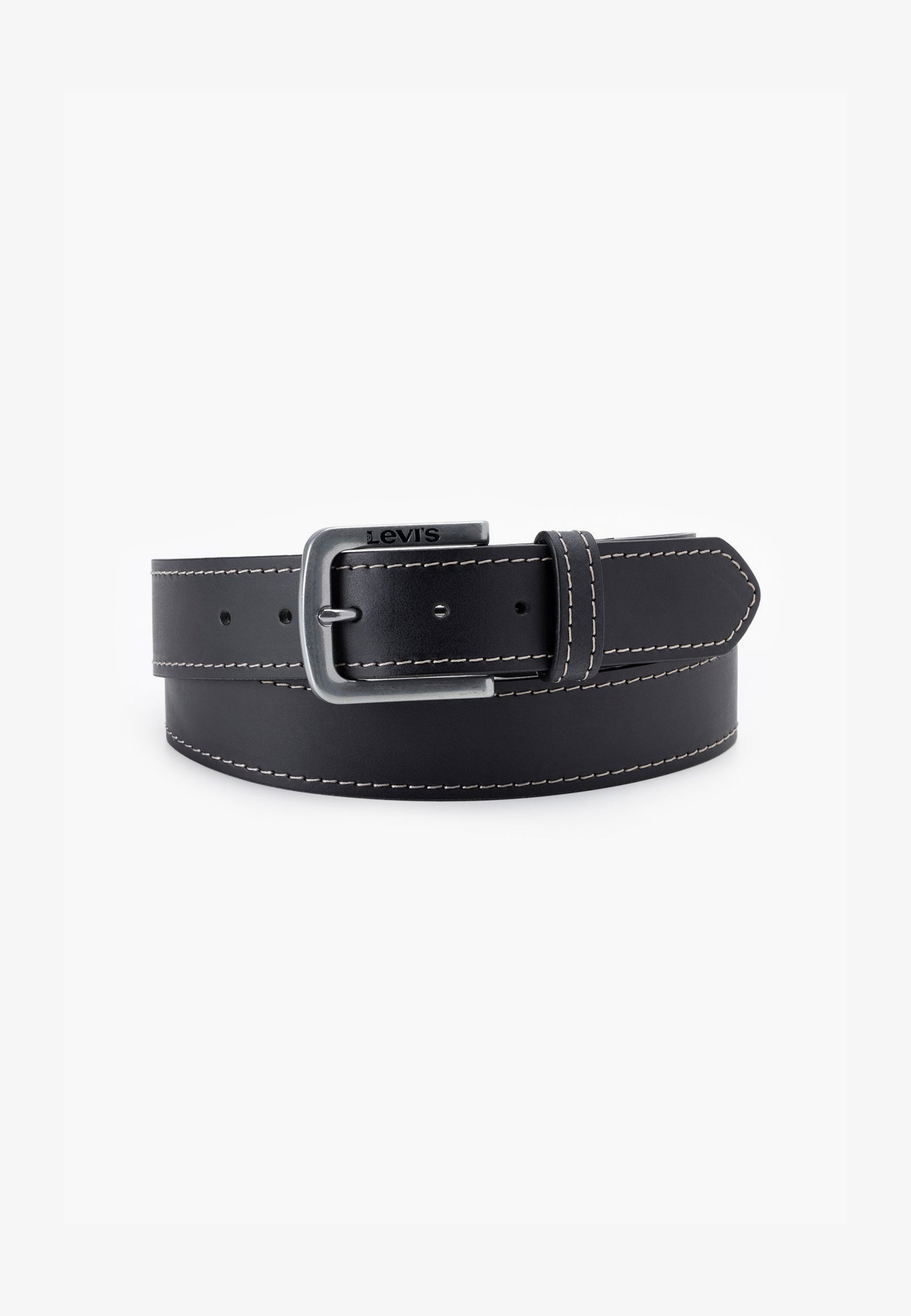 CTM Ceinture western rodéo en cuir pour garçon, Noir/blanc CTM Ceinture western rodéo en cuir pour garçon, Noir/blanc