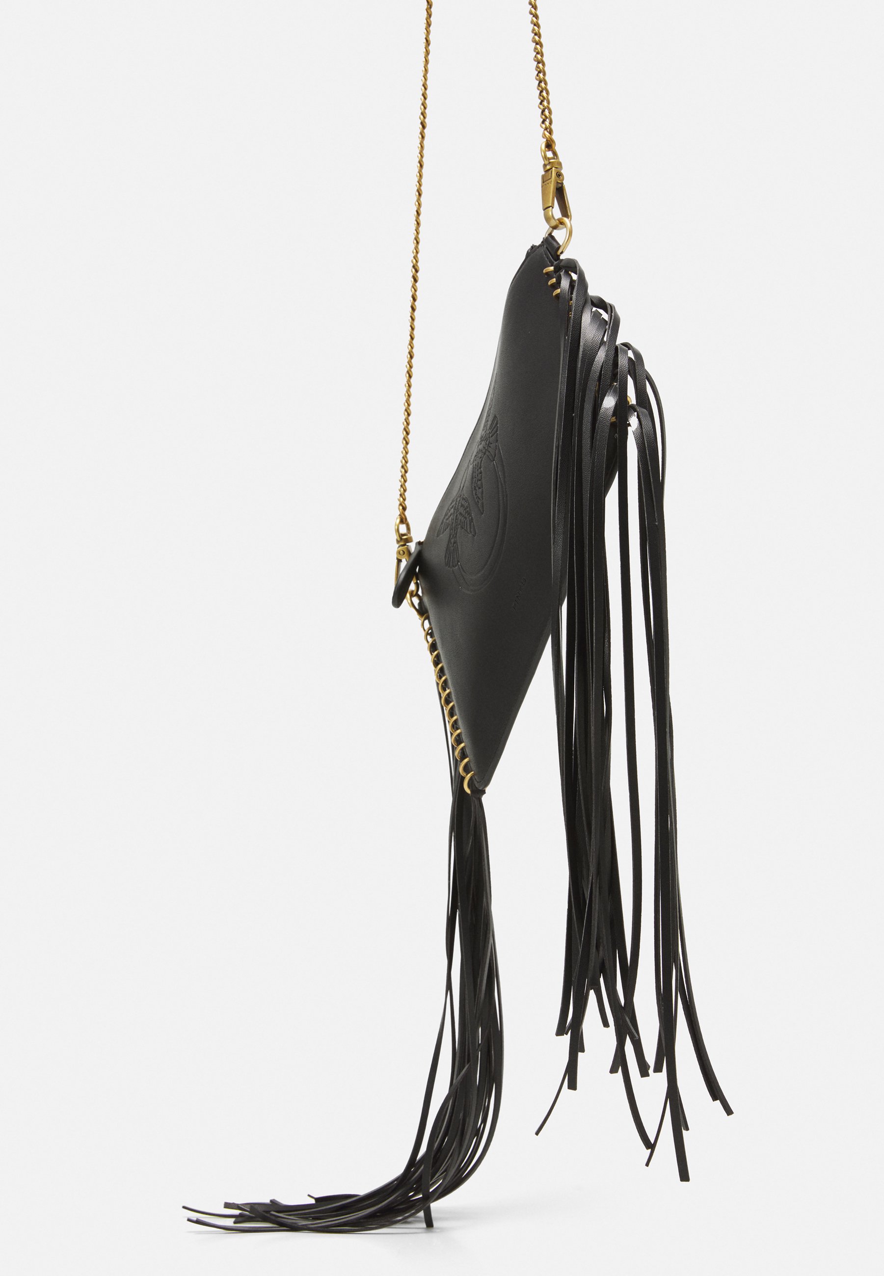 Pinko EXCLUSIVE LOVE POCHETTE + FRINGES - Clutch - black/negro - Zalando.es