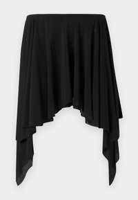 SKIRT WITH INTEGRATED SLIP - Minijupe - black