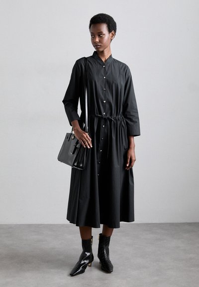 Tory Burch MIDI SHIRTDRESS - Vestido camisero - black