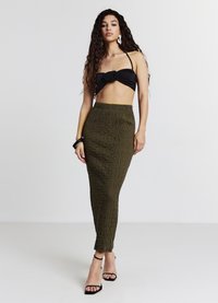 Calliope PERFEKTE - Gonna lunga - verde militare scuro
