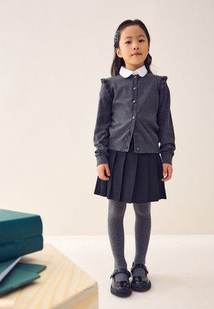 Next, RICH FRILL SHOULDER STANDARD - Cardigan - grey