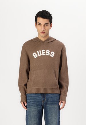 GO SWEATER HOODIE - Strickpullover - burnette brown