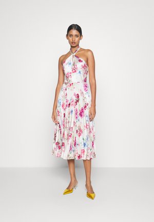 ML Monique Lhuillier SLEEVELESS SATIN MIDI DRESS - Cocktail dress / Party dress - peony dream