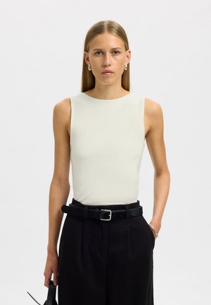 Selected, SLFMANJA REVERSIBLE - Top - snow white
