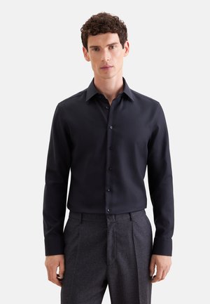 Seidensticker, SLIM - TWILL - Hemd - black