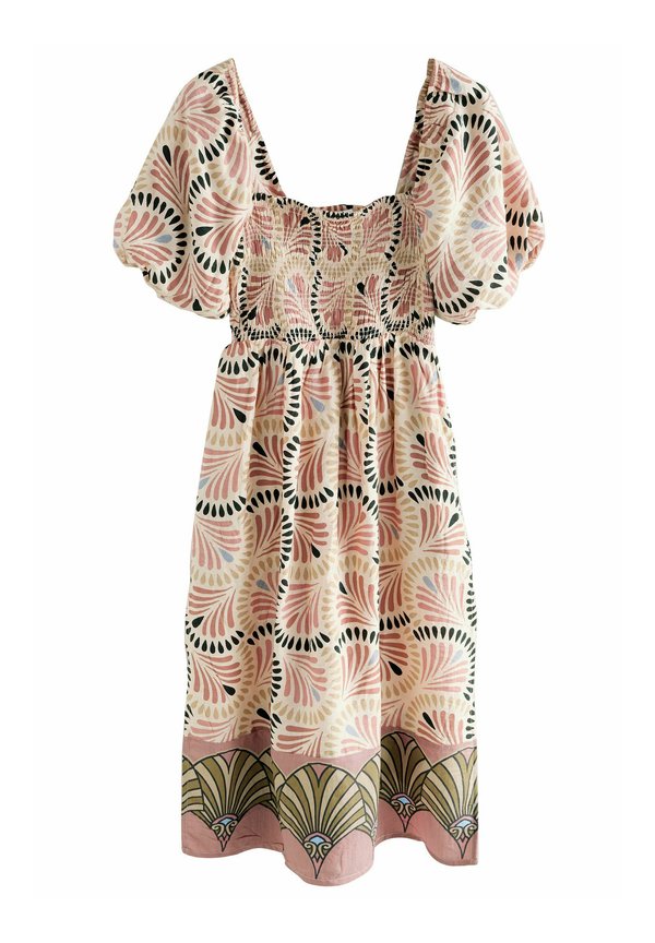 REGULAR FIT - PUFF SLEEVE OFF SHOULDER MIDI  - Freizeitkleid