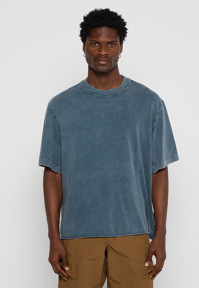 Abercrombie & Fitch T-shirt basic blauw Abercrombie & Fitch T-shirt basic blauw