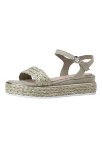 Marco Tozzi Platform sandals - moss comb