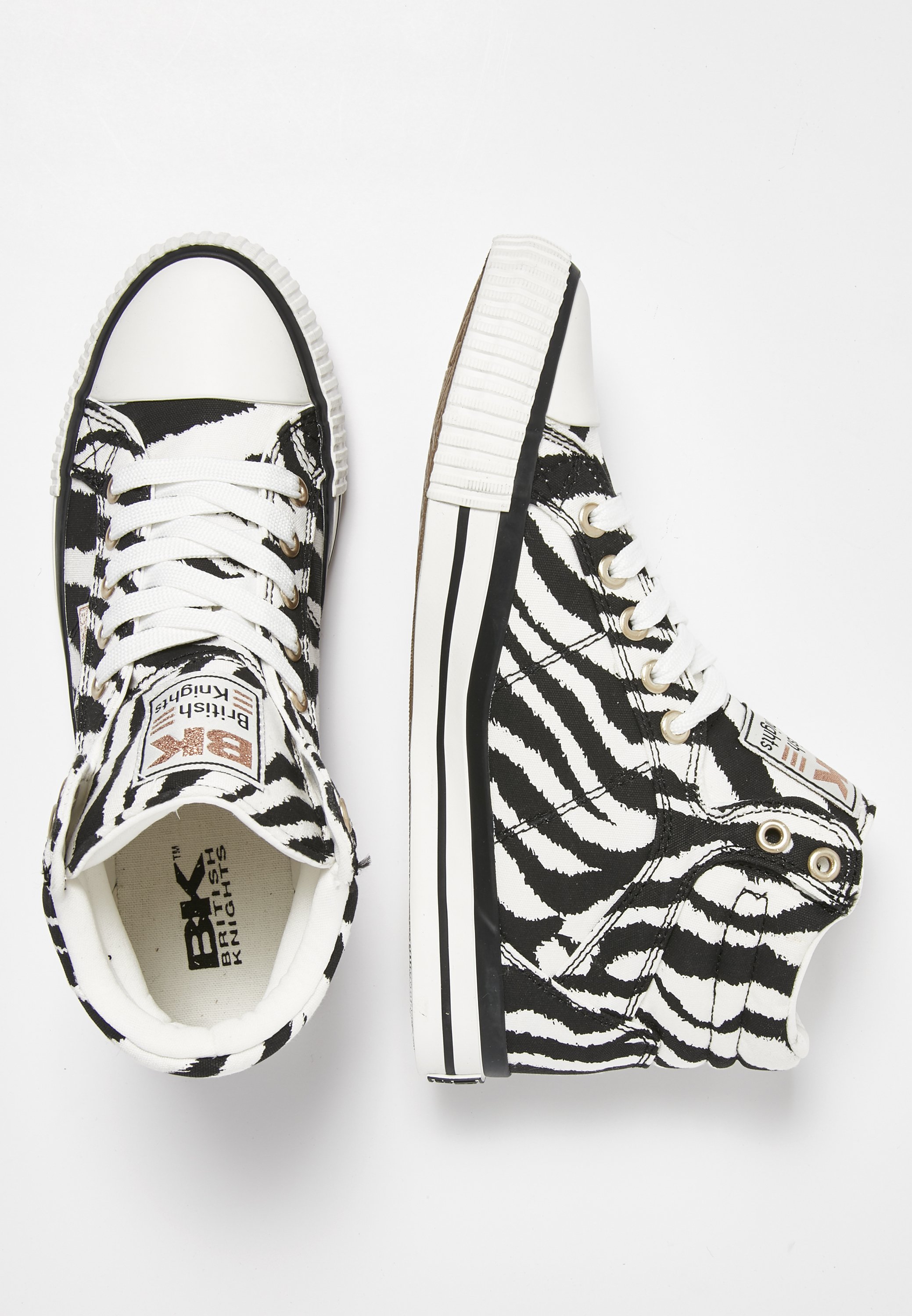 British Knights DEE - Sneakers hoog - zebra/Zwart - Zalando.nl