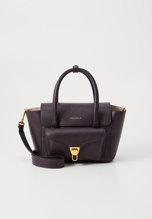 DOUBLE BEAT - Handbag - prune