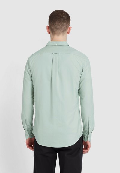 Chemise carré coupe classique en popeline - Bleu clair/rayé - HOMME | H