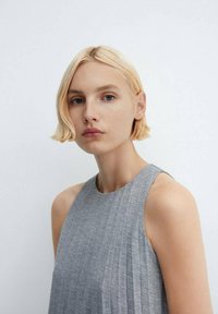 Mango SARA H - Jurk - mottled light grey