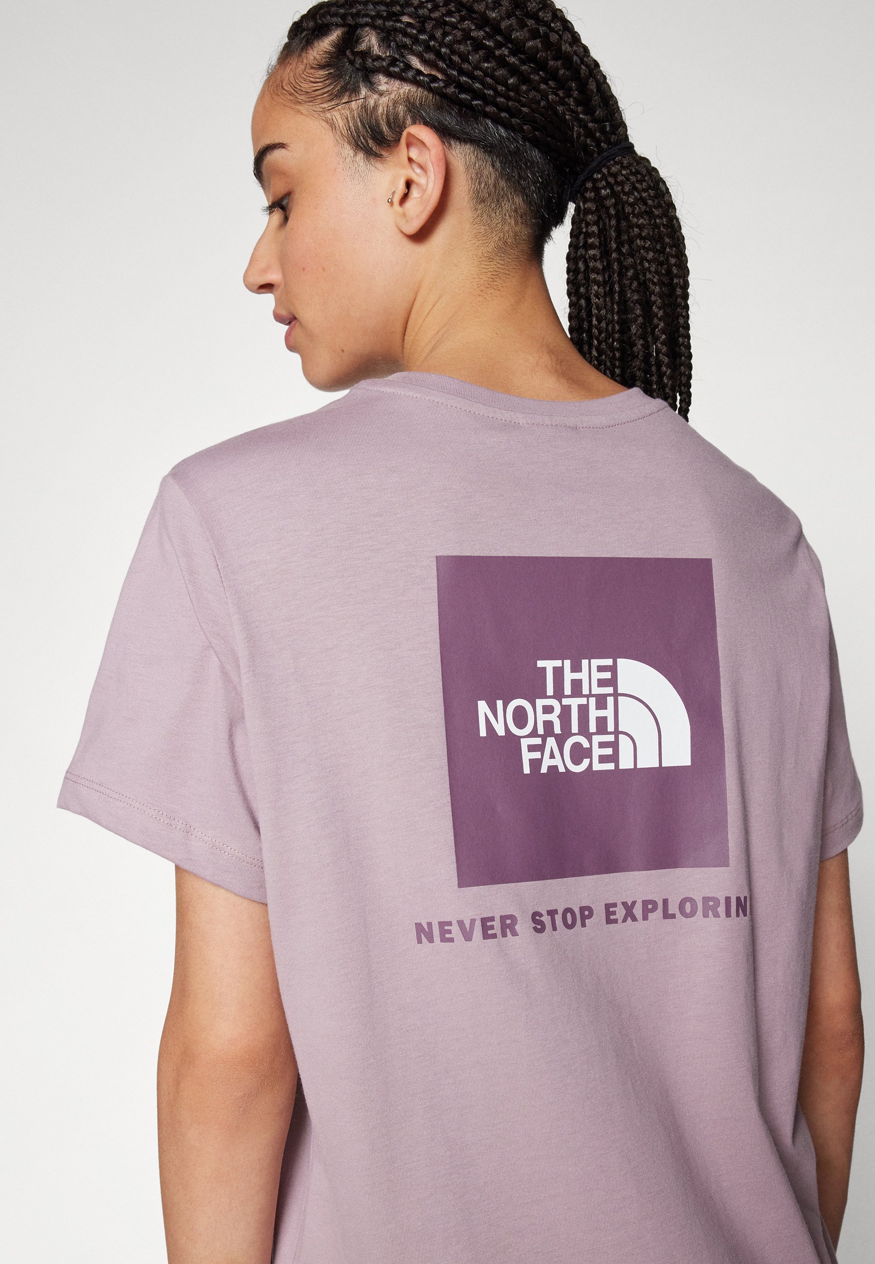 The North Face BOX RELAXED TEE - Print T-shirt - purple