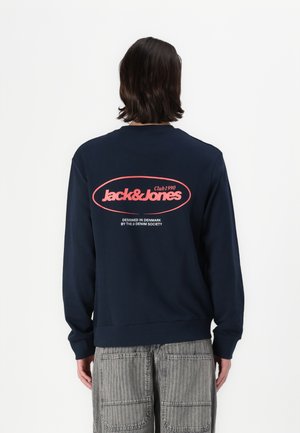Jack & Jones JJEBRADLEY GRAPHIC CREW - Sportinis megztinis - sky captain