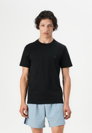 Abercrombie & Fitch PUFFY MOOSE ICON CREW - Basic T-shirt - black