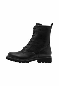 Tamaris Botines con cordones - black