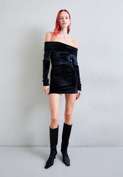 GmbH OFF SHOULDER MINI DRESS - Cocktail φόρεμα / Φόρεμα για πάρτι - black