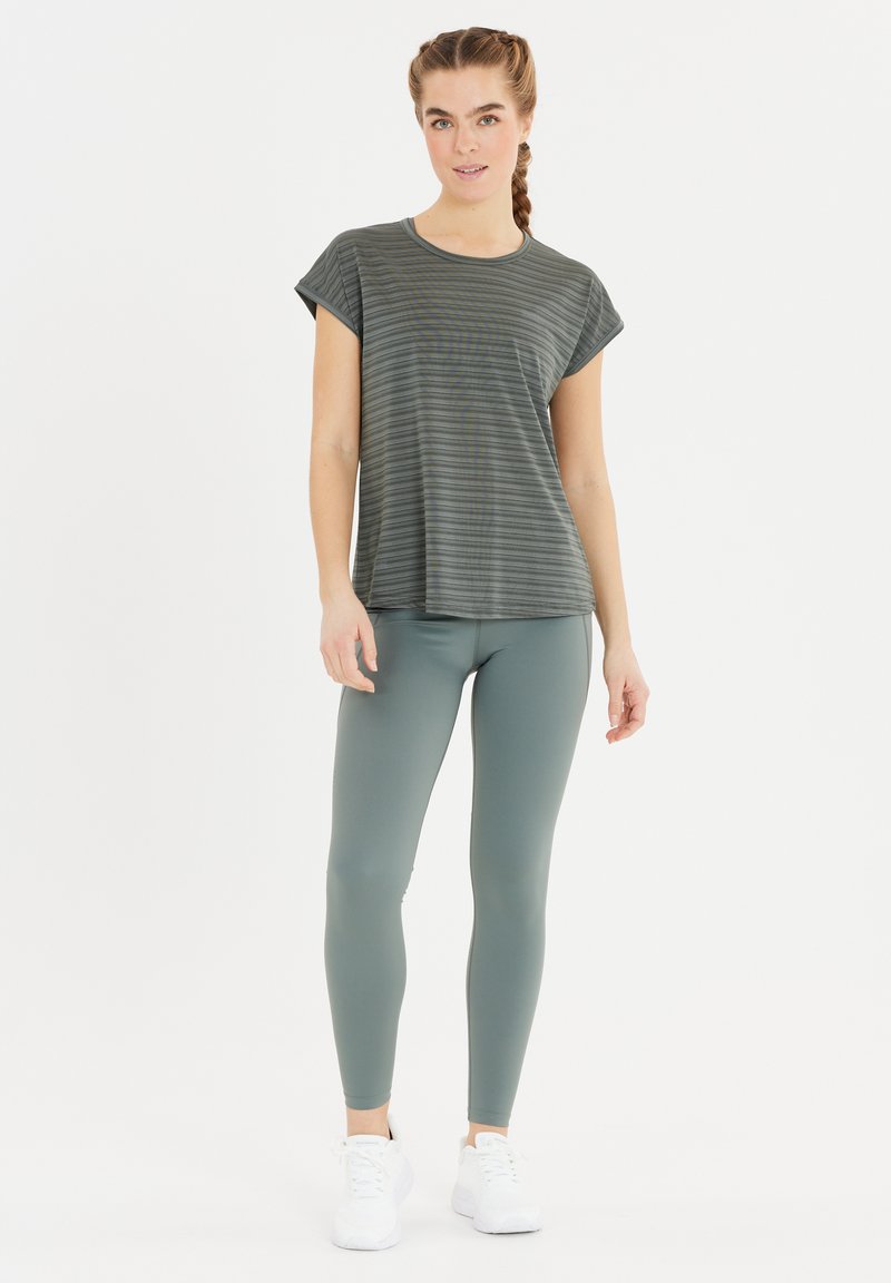 Endurance FUNKTIONS LIMKO - Sports T-shirts - groen antraciet