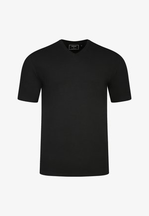 SIKSILK, V-NECK - T-Shirt basic - black