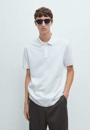 MICRO TEXTURED - Poloshirt - white