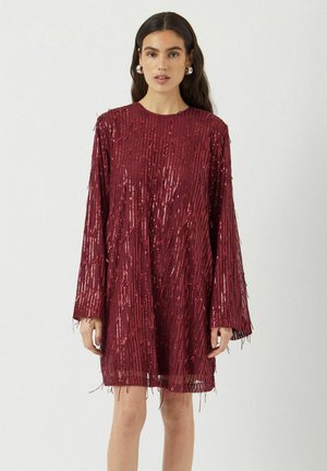 YASLANTRA SEQUIN FRINGE - Vestido de cóctel - port royale