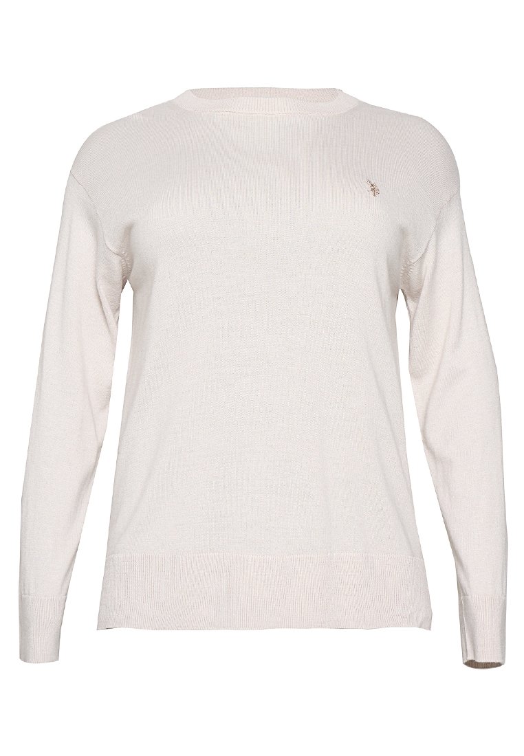 U.S. Polo Assn. Trui beige mêleerd U.S. Polo Assn. Trui beige mêleerd