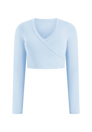 Smilodox, CROP LONGSLEEVE NIORA - Langarmshirt - hellblau