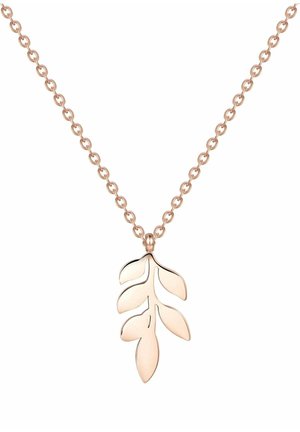 LEAF NECKLACE - Necklace - rose gold-coloured