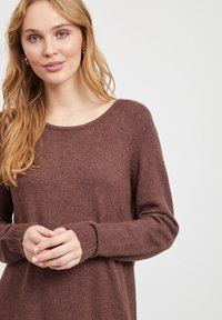 VILA VIRIL DRESS - Strikkjoler - puce