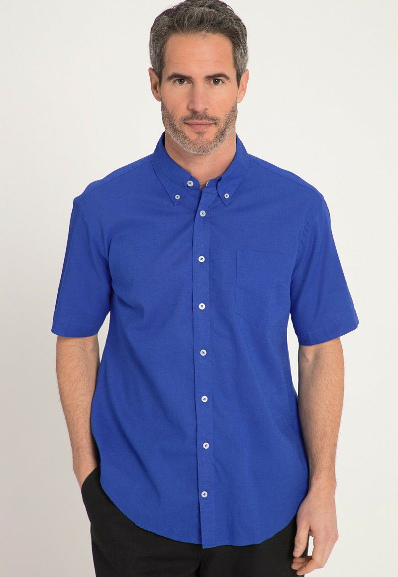 JP1880 SHORT SLEEVES BUTTON-DOWN COLLAR MODERN FIT - Camicia - blue