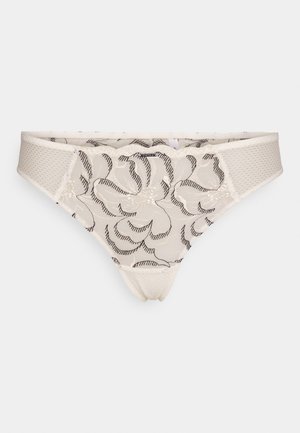 Chantelle FLEURS TANGA - String - milk/black