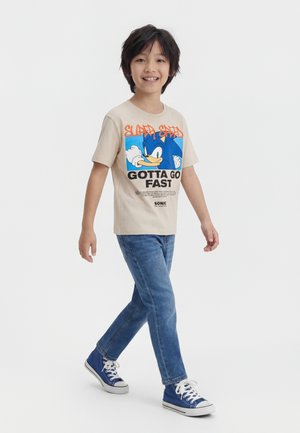 Name it NKMJERRY SONIC BOX SKY - Trükipildiga T-särk - peyote