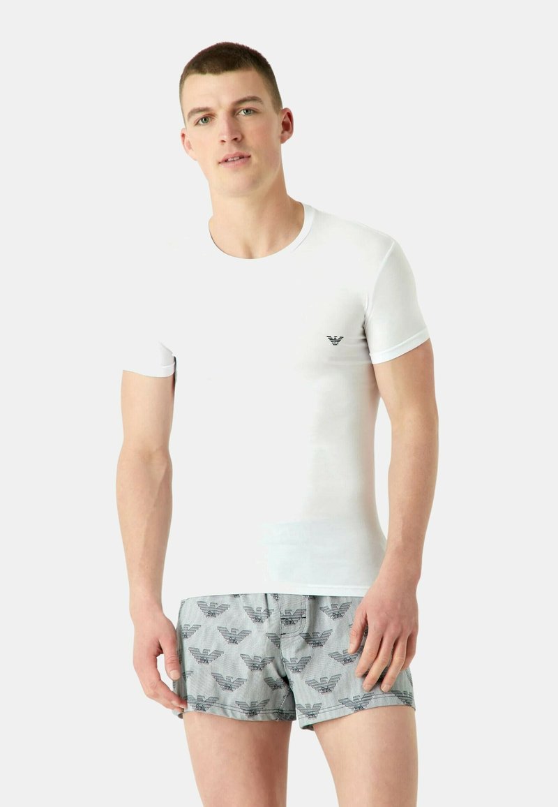 Emporio Armani 2 PACK CREW NECK - T-shirt basic - weiss/bianco - Zalando.it
