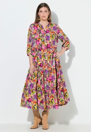 MIXED FLORAL PRINT 3/4 SLEEVE - Robe chemise - summer berry