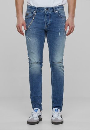 2Y Studios DESTROYED - Slim fit jeans - blue