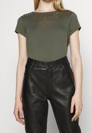 Print T-shirt - khaki
