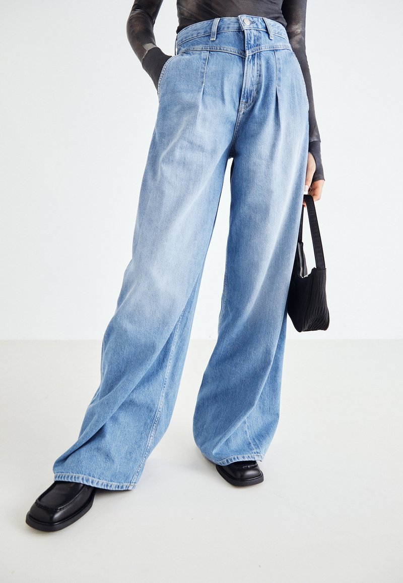 Pepe Jeans WIDE LEG PLEAT Jeans Relaxed Fit blue denim Zalando.de