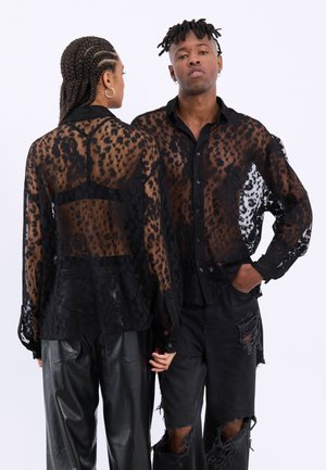 YOURTURN UNISEX - Button down-skjorte - black