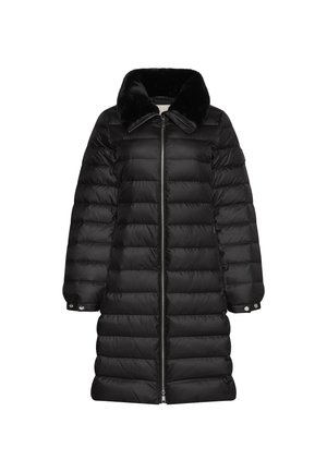 Calvin Klein, SATIN LIGHTWEIGHT COLLARED LONGLINE PUFFER JACKET - Пухено палто - black