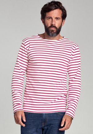 MARINIÈRE CLASSIC T-SHIRT - Longsleeve - blanc/braise