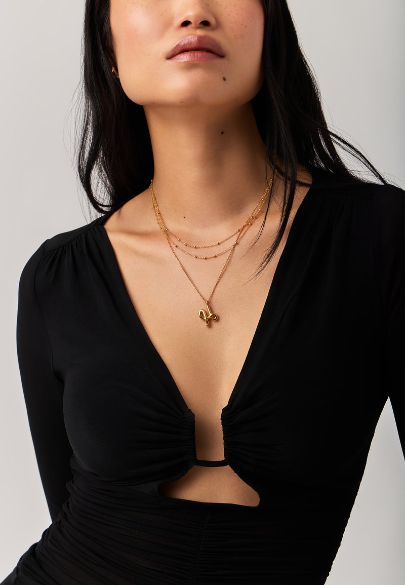 Missoma DOUBLE CHAIN NECKLACE - Nyaklánc - gold-coloured