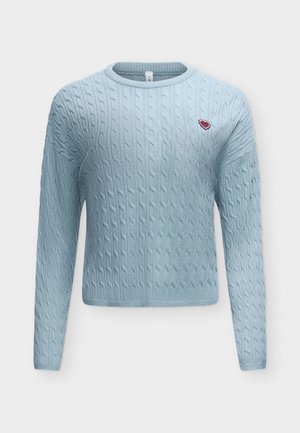 ONLY, ONLIBI CABLE  - Strickpullover - dusty blue