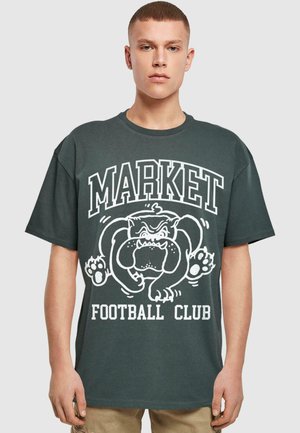 BULLDOG FOOTBALL CLUB HEAVY  - Print T-shirt - bottlegreen