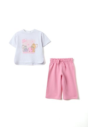 MULTICOLOUR SET FOR REGULAR FIT  - Pantaloni - white pink