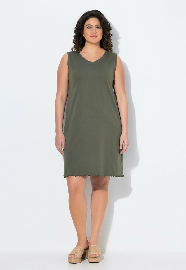 LETTUCE EDGE V-NECK  - Strickkleid