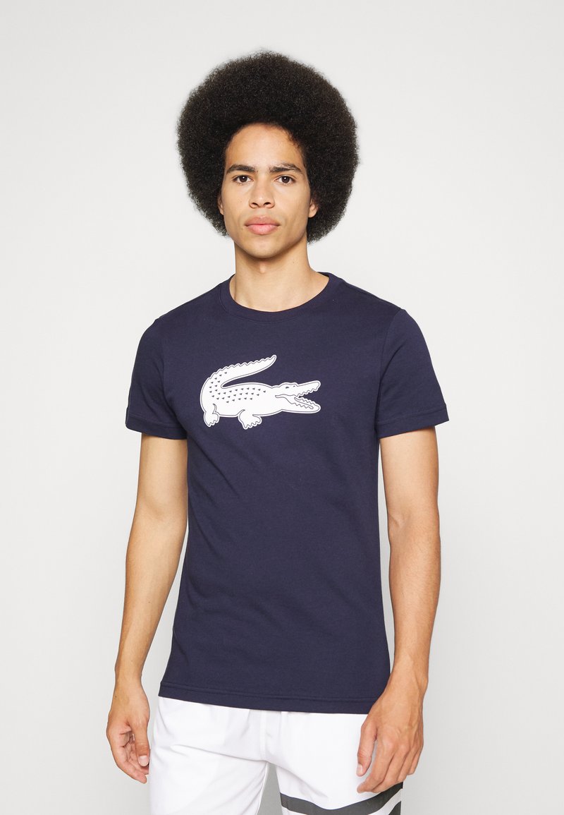Lacoste Sport - BIG CROCO - T-Shirt sport - navy blue/white, Ingrandire