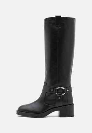 JAX KNEE HIGH - Stivali texani / biker - black